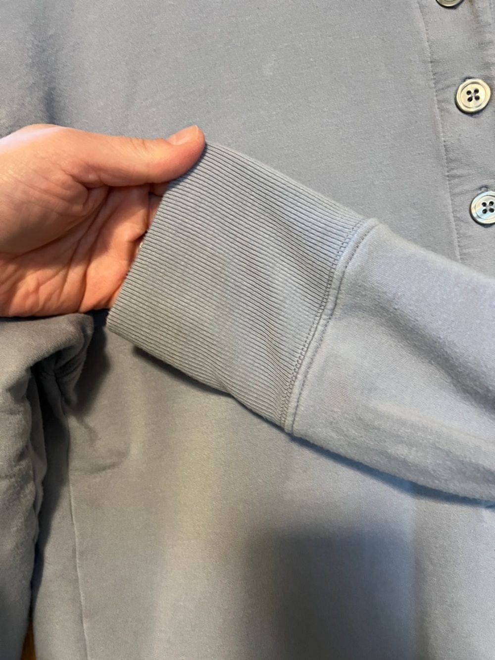 Athleta Light Periwinkle Henley Top - Picture 7 of 11